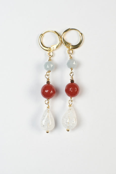 3-stone earrings