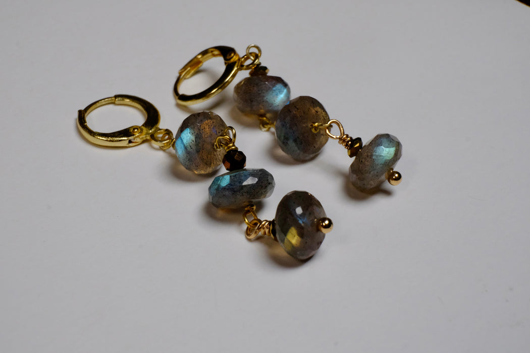 Labradorite earrings
